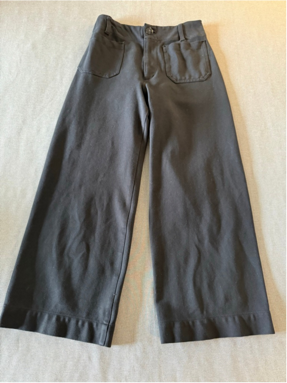 Anthropologie Maeve Colette cropped wide-leg pants black Size 27 - Picture 6 of 10